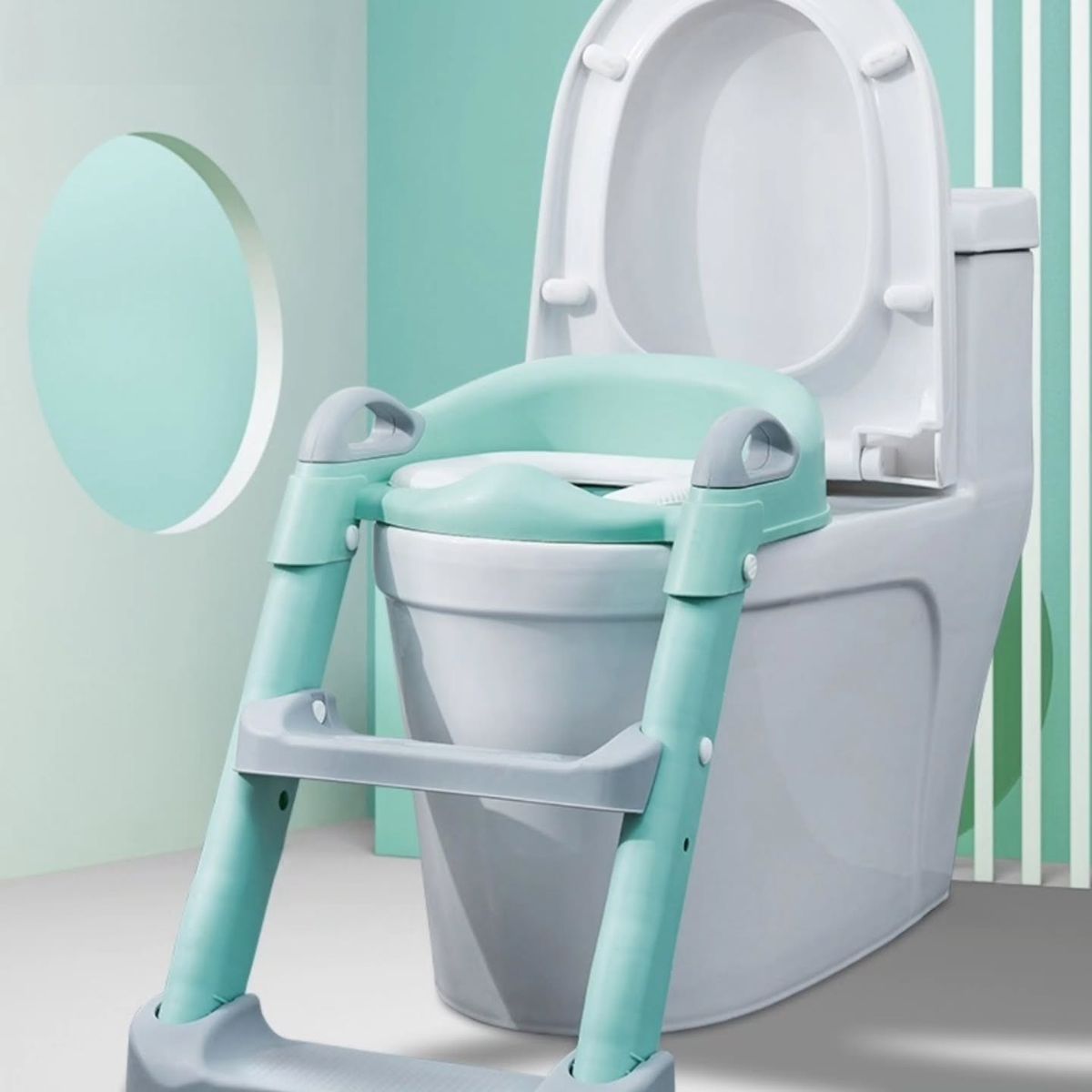 Training Foldable Ladder Potty Toilet Seat For Kids
