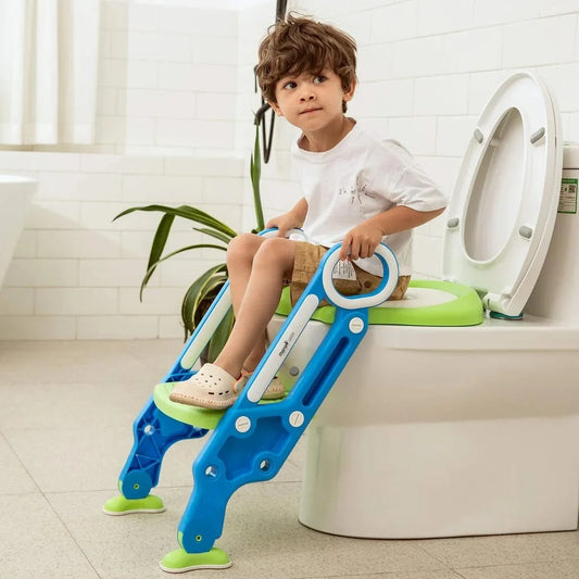 Training Foldable Ladder Potty Toilet Seat For Kids